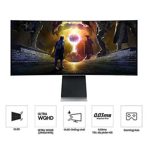Màn hình Gaming Samsung Odyssey OLED G8 G85SD LS34DG850SEXXV 34 inch (3440X1440/OLED/175HZ/0.03MS)